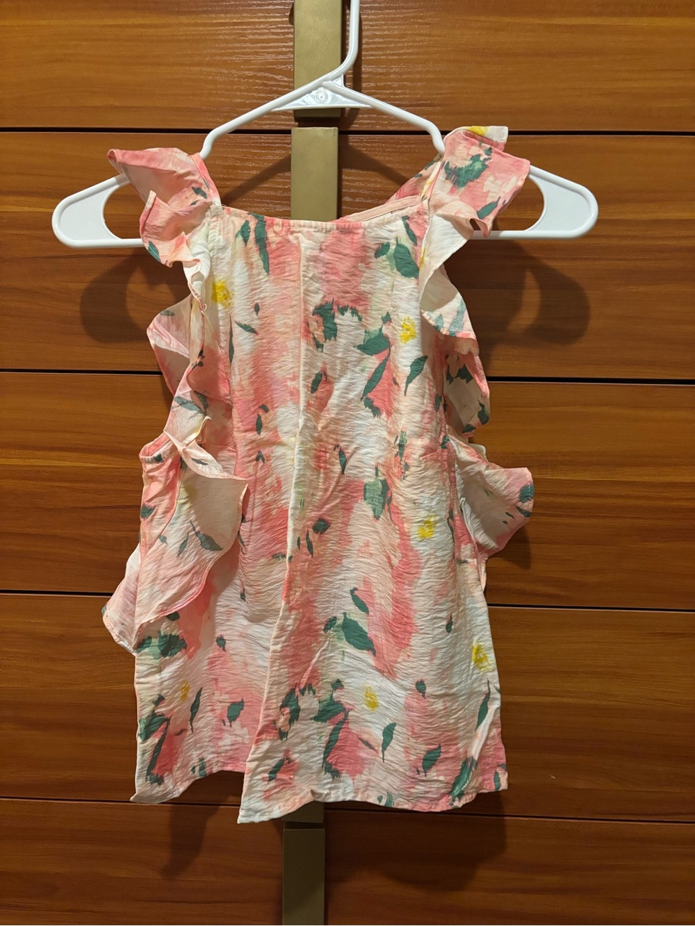 a new day Pink Floral Ruffle Camisole Top